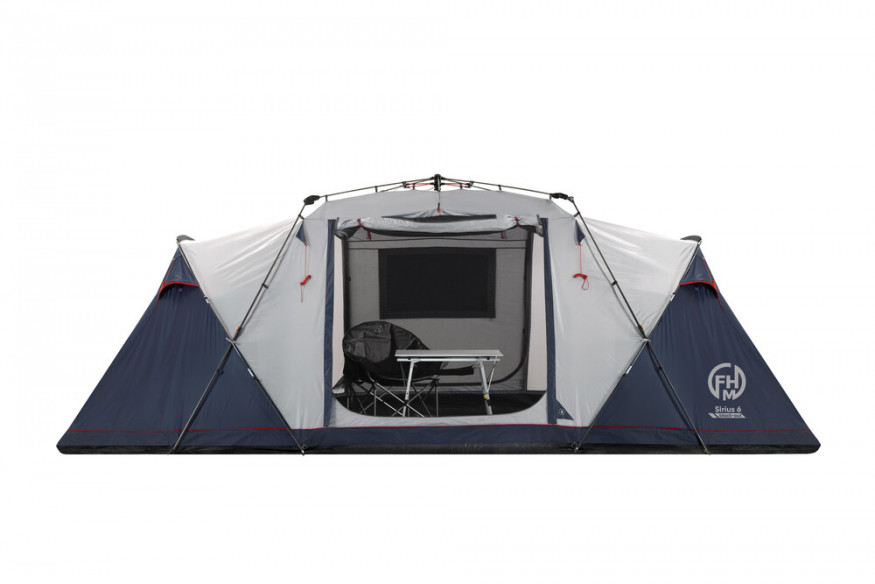Полуавтоматическая кемпинговая палатка Sirius 6 black-out
