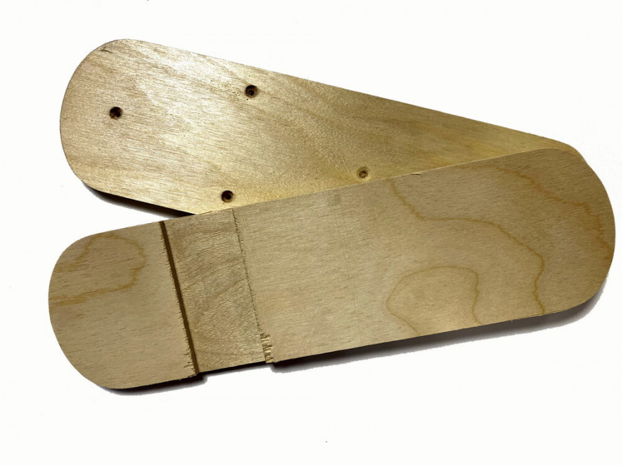 Лыжи ОХОТНИК, дерево, длина 185 см, ширина 150 мм