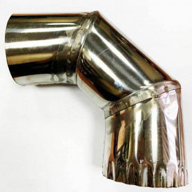 Поворотное колено для дымохода (90°)