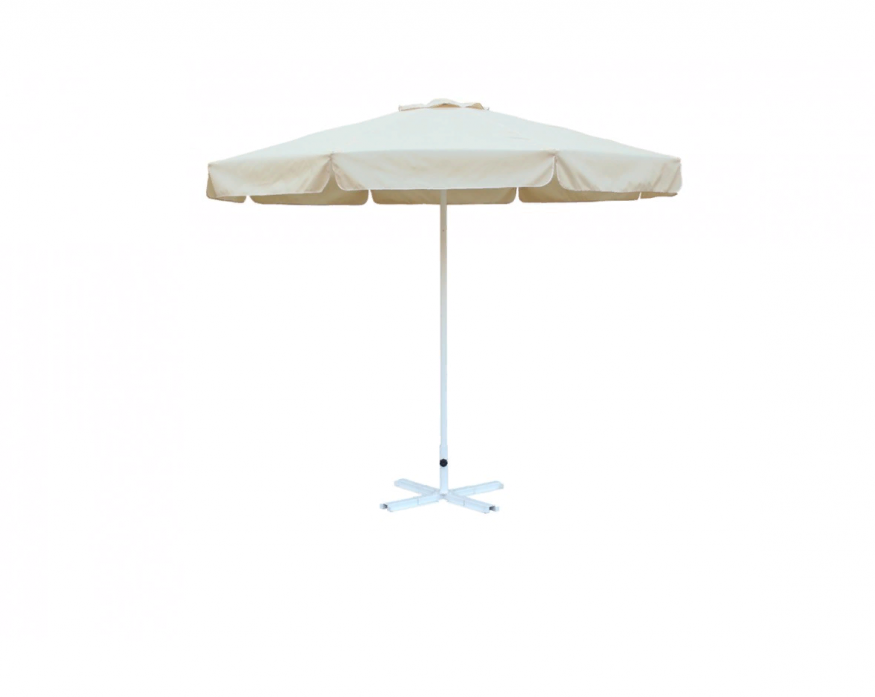 Зонт круглый (d=3 м, 8 спиц) алюминиевый, с воланом