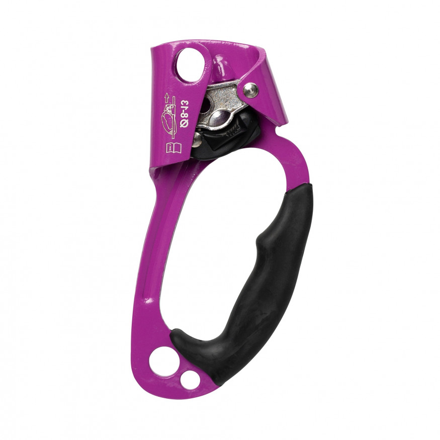 Зажим ручной Жумар левый, фиолетовый, Вертикаль